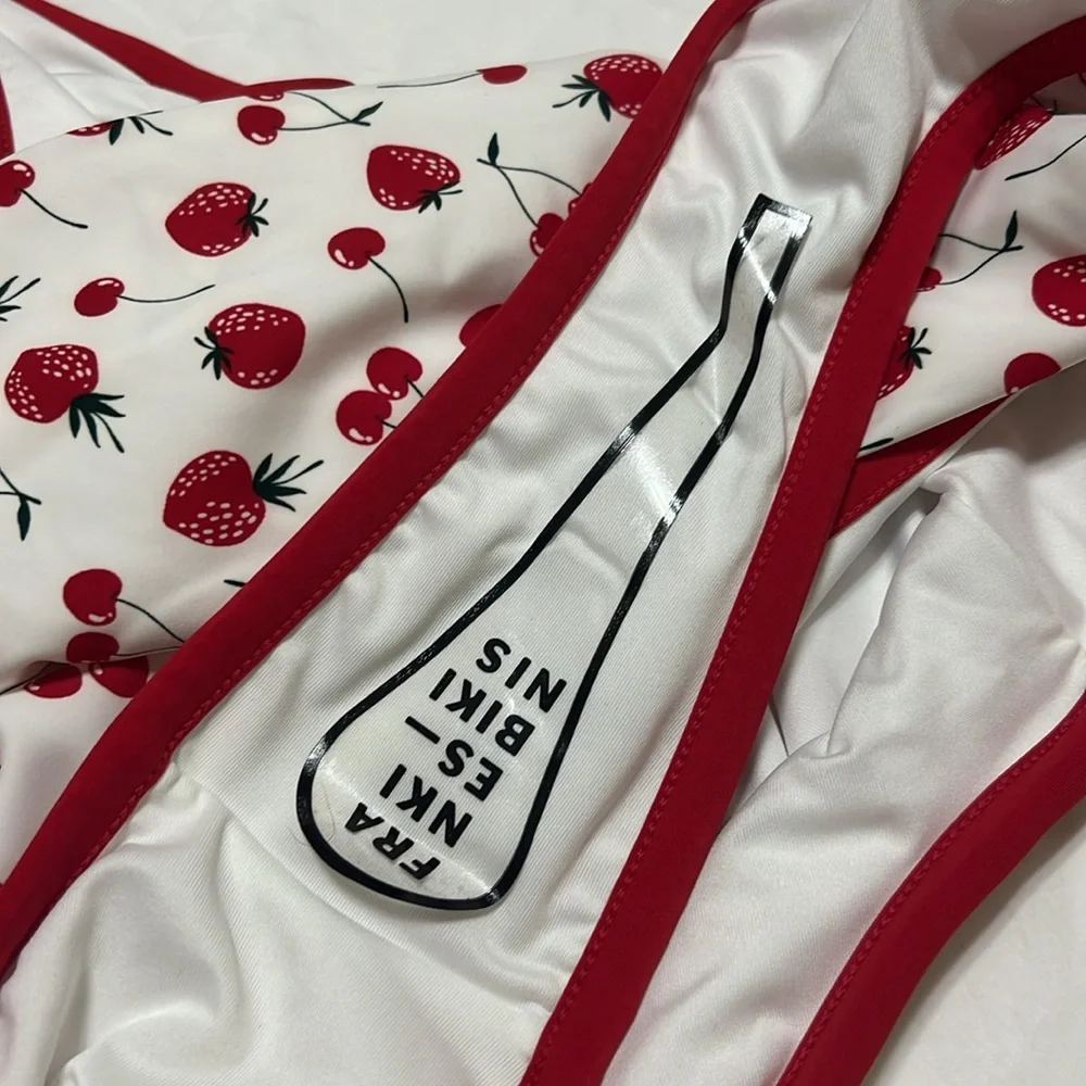 NEW VS pink X frankie’s Bikinis swim one piece Summer berries size XXL